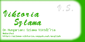 viktoria szlama business card